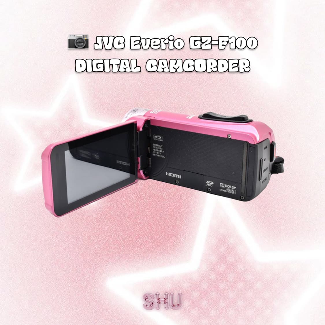 JVC 에브리오 GZ-F100 빈티지 디지털 캠코더 핑크 상품이미지4
