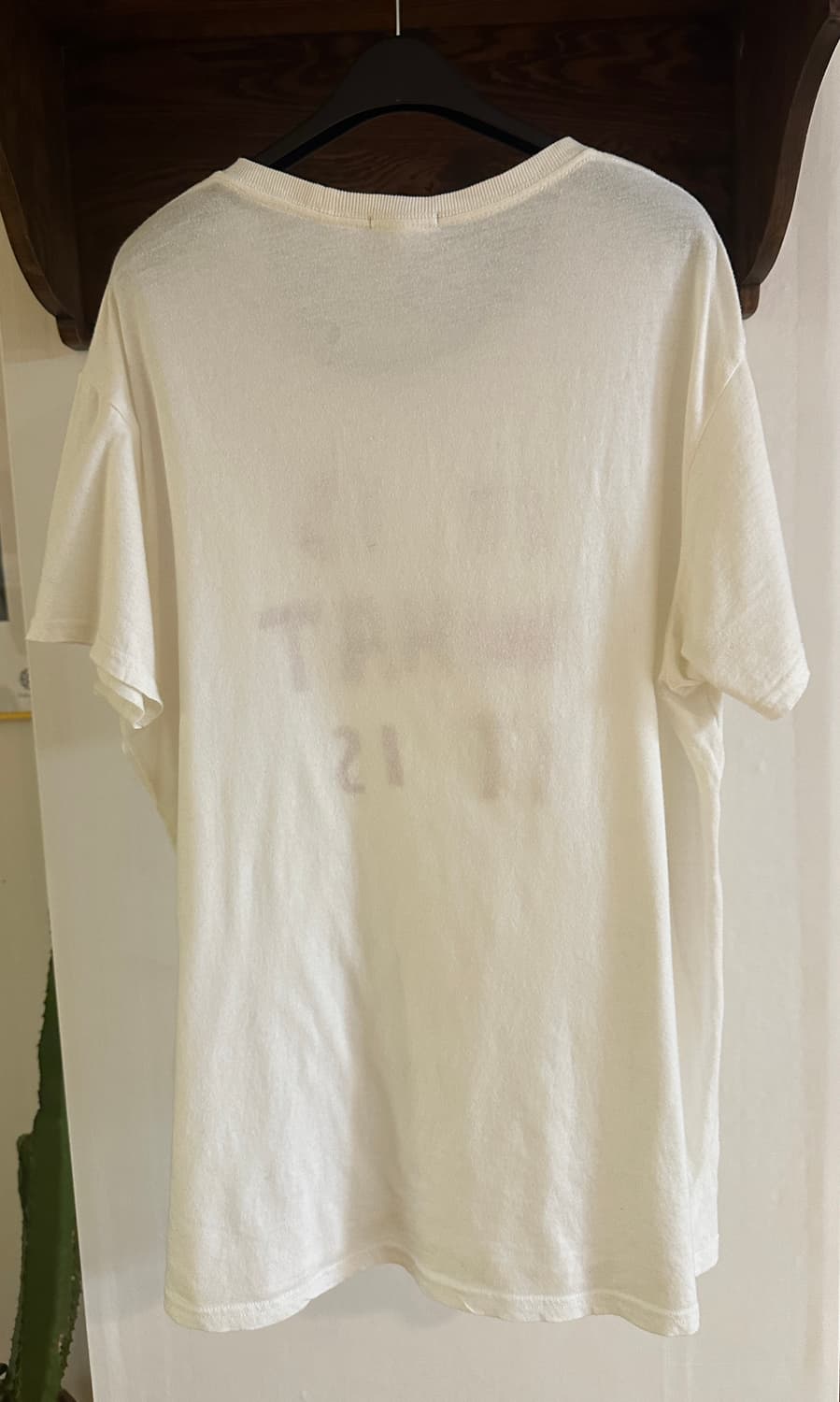 R13  25SS 캐시미어 티셔츠 에크루 (S) 상품이미지5