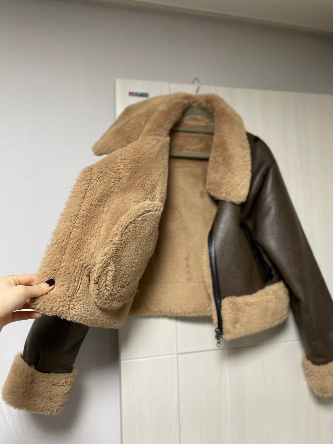 트리밍버드 무스탕 브라운 상품이미지3