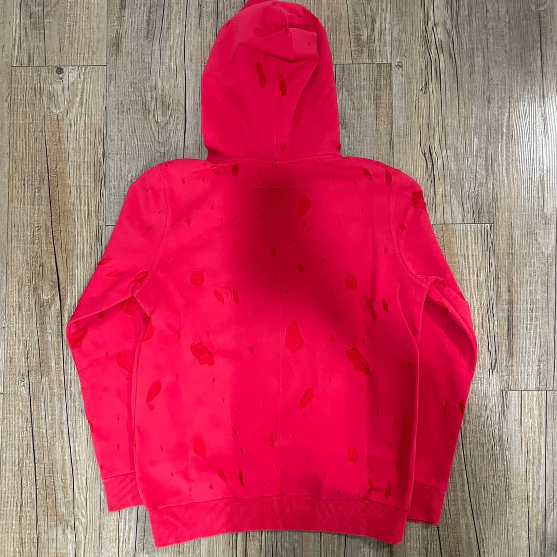 지방시 레드 데미지 후드티  상품이미지2