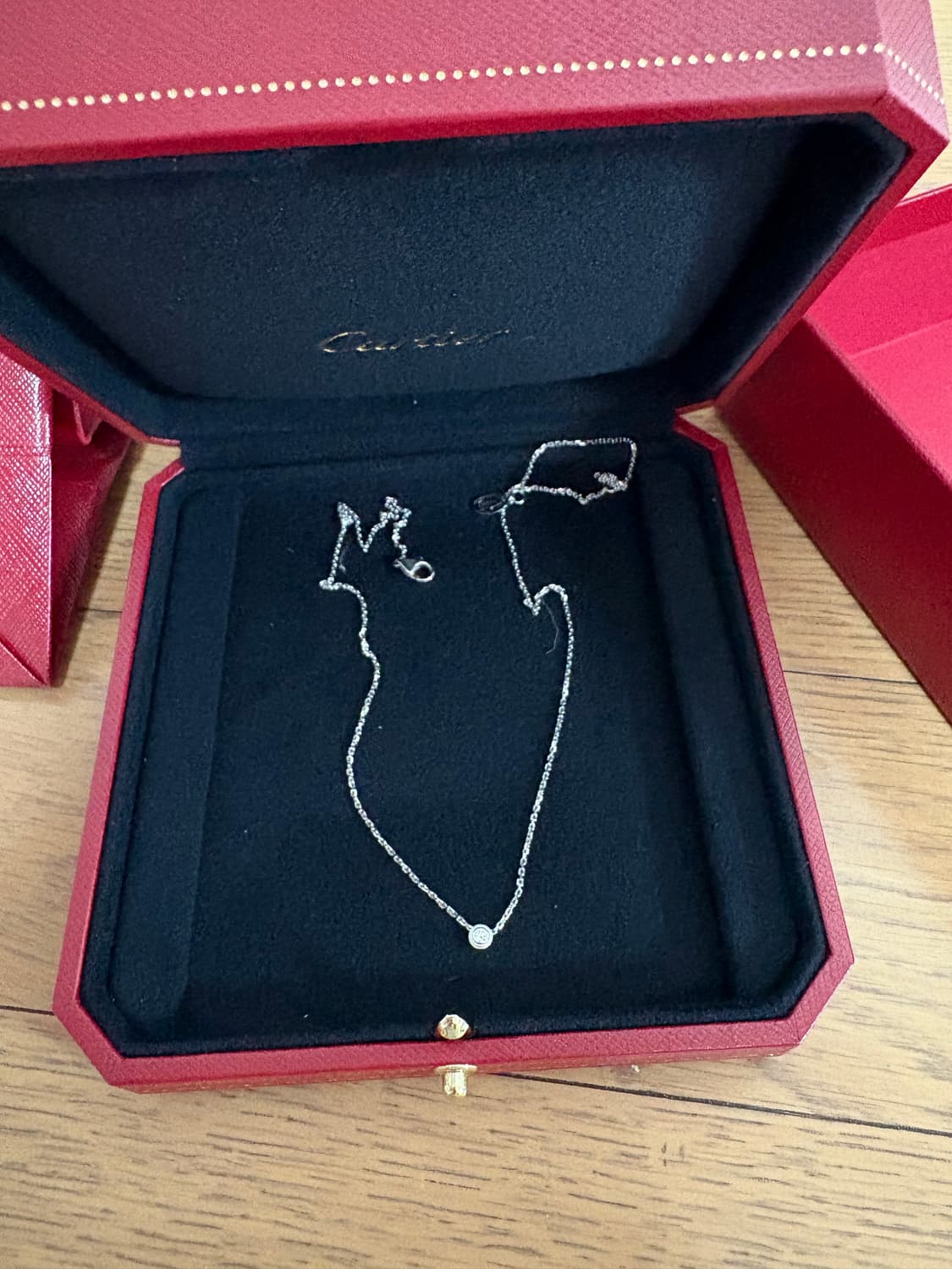 까르띠에 화이트골드 다이아 xs목걸이 풀박스 25년 구매 상품이미지3