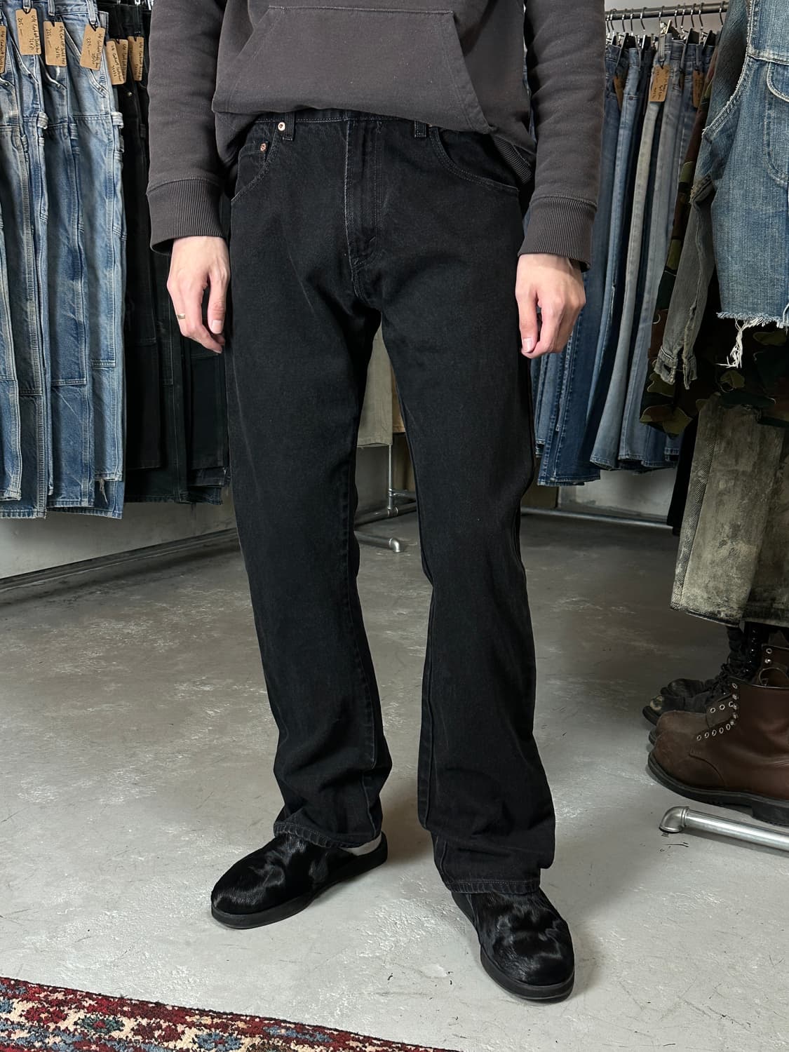 00's 빈티지 리바이스 517 블랙 플레어진 상품이미지10