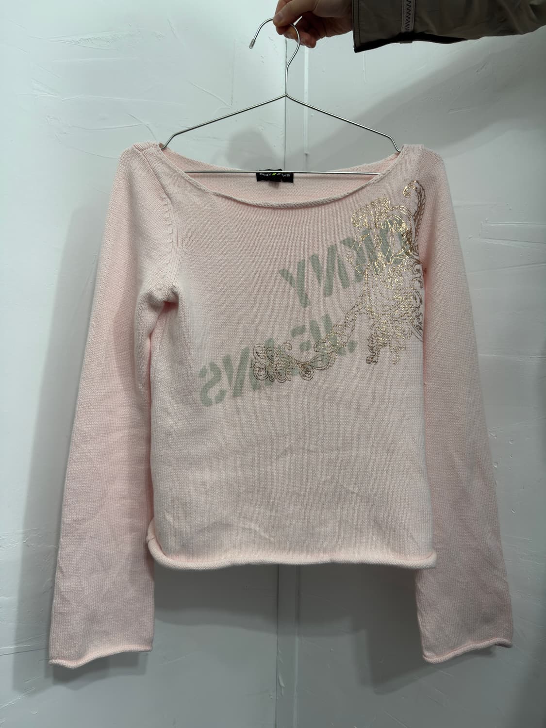 dkny soft pink y2k longsleeve 상품이미지6