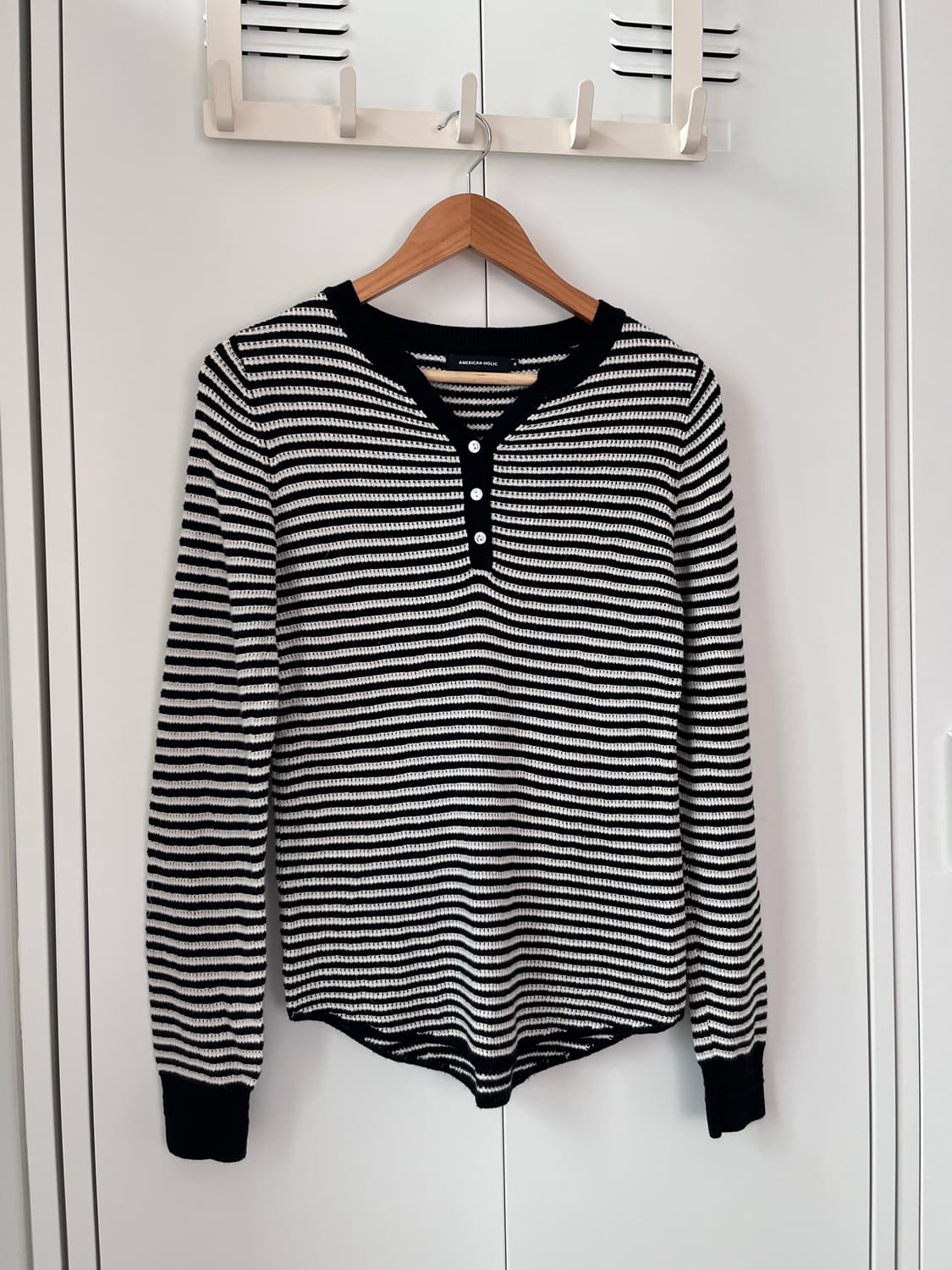 American holic 아메리칸홀릭 줄무늬 롱 슬리브 상품이미지5