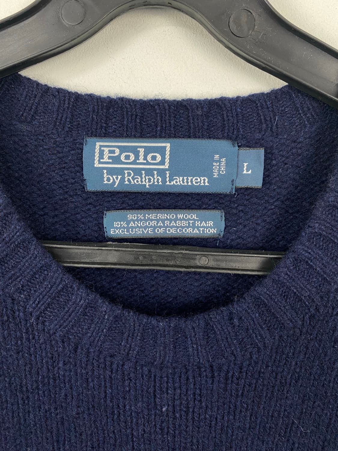폴로 랄프로렌 메리노울 앙고라 네이비 니트 L <615> 상품이미지3