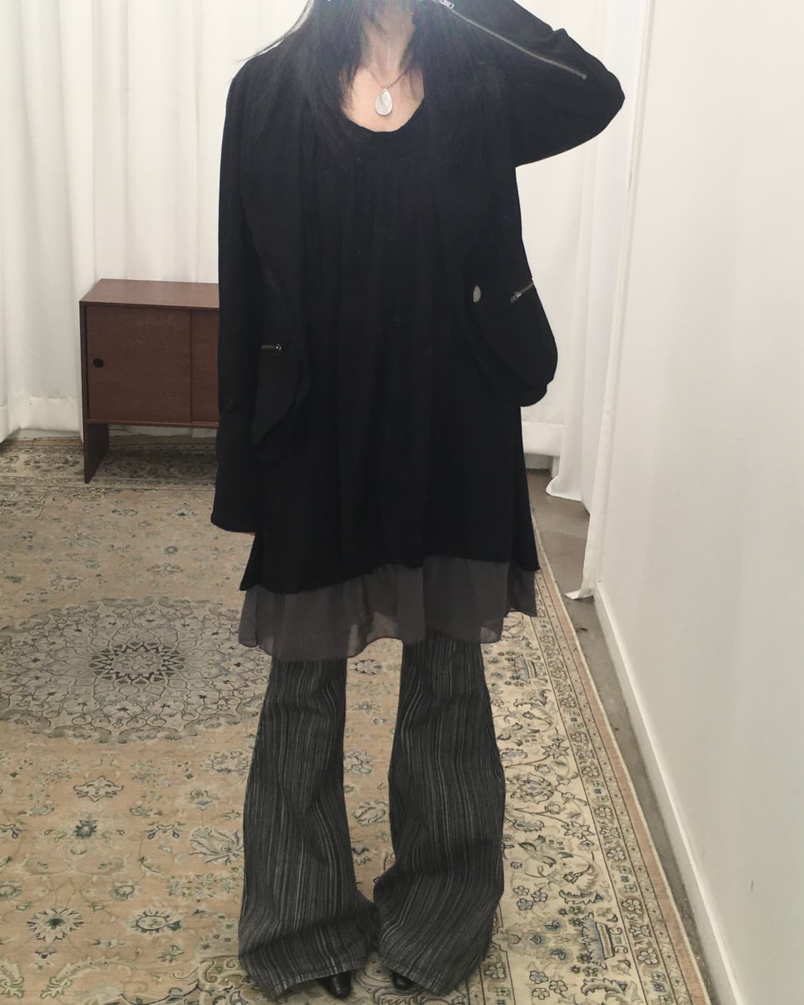 쓰리버튼 블랙 브레이저 상품이미지4