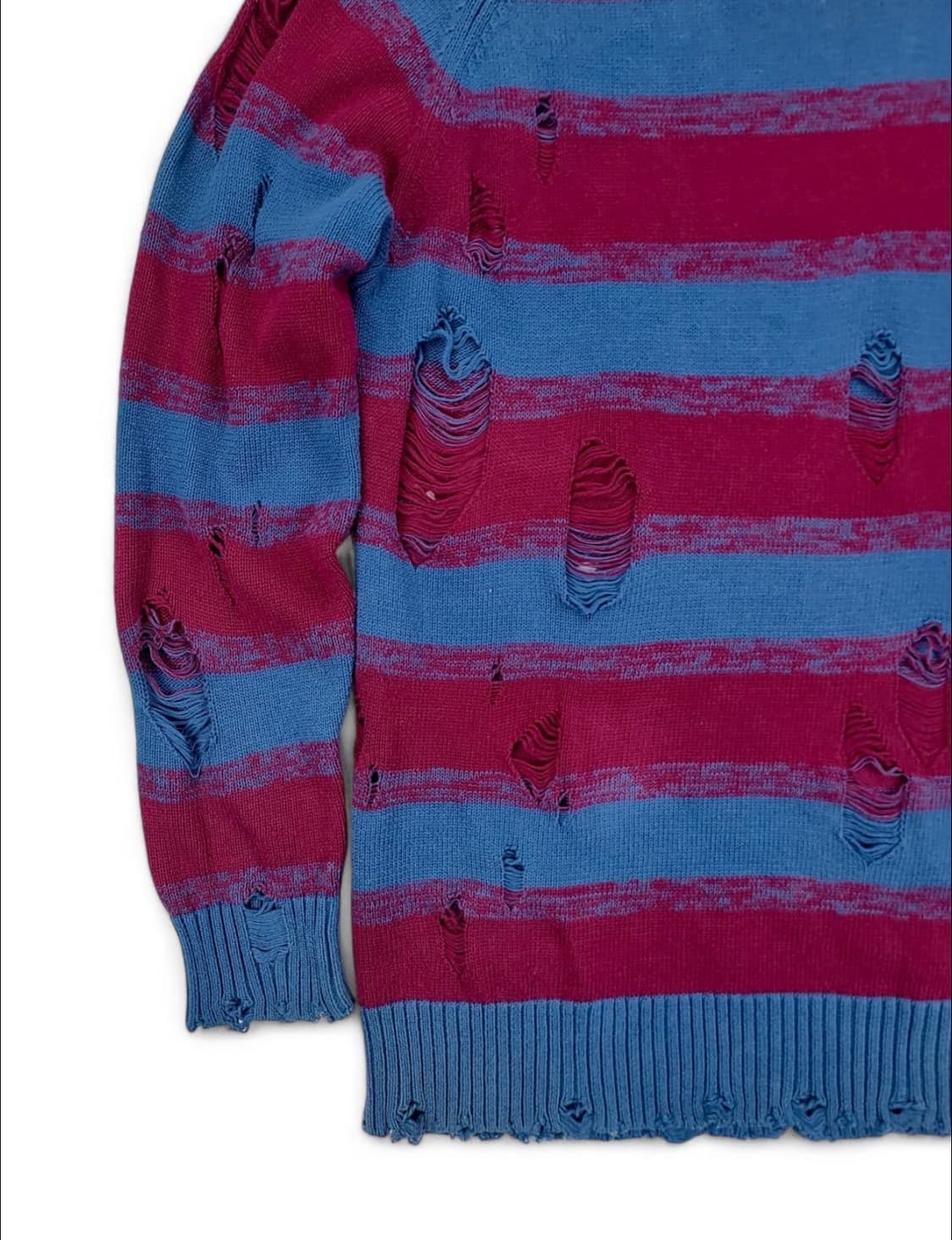 No id 그런지 니트 상품이미지3