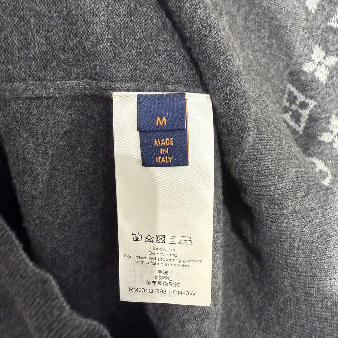 (M) 루이비통 하프앤하프 가디건 상품이미지4