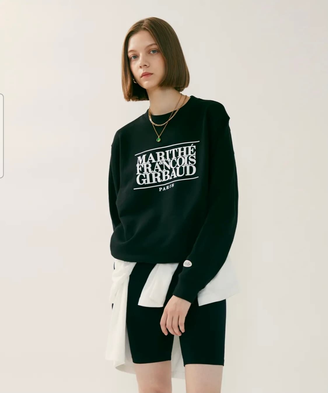 마리떼프랑소와저버 클레식 로고 스웻 맨투맨 티셔츠 S size 상품이미지1