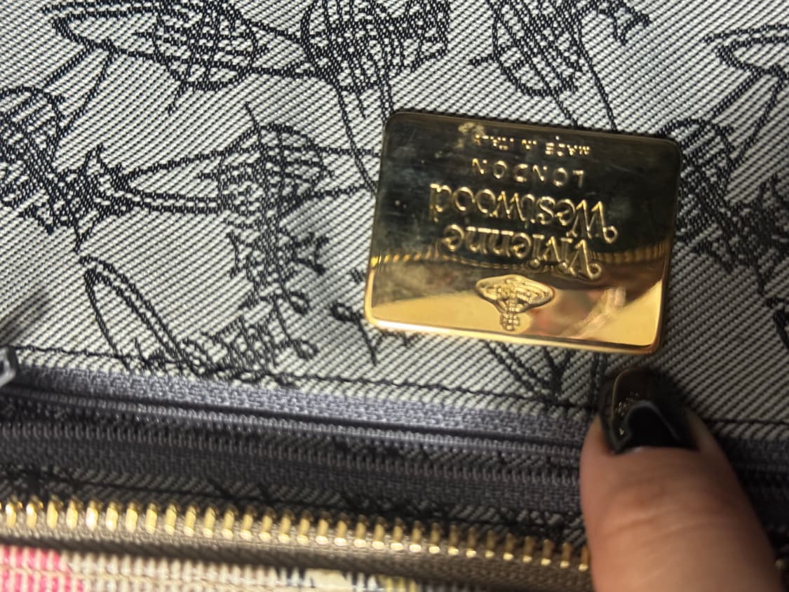 비비안웨스트우드 하트 타탄 체크 야스민백 상품이미지5