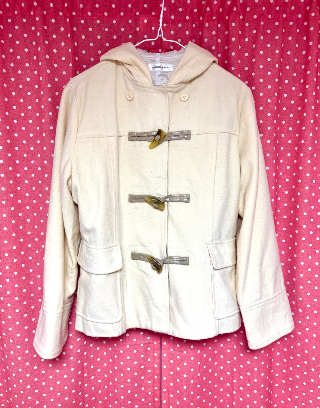 [MARIENE JOBERT] 숏 후드 떡볶이 코트 상품이미지1