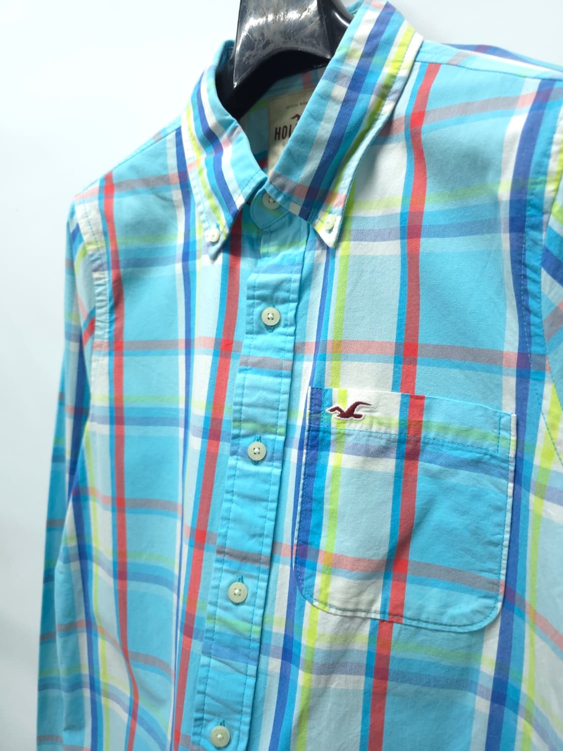 홀리스터 남성 화사한 멀티체크 봄가을 셔츠 (105) 상품이미지6