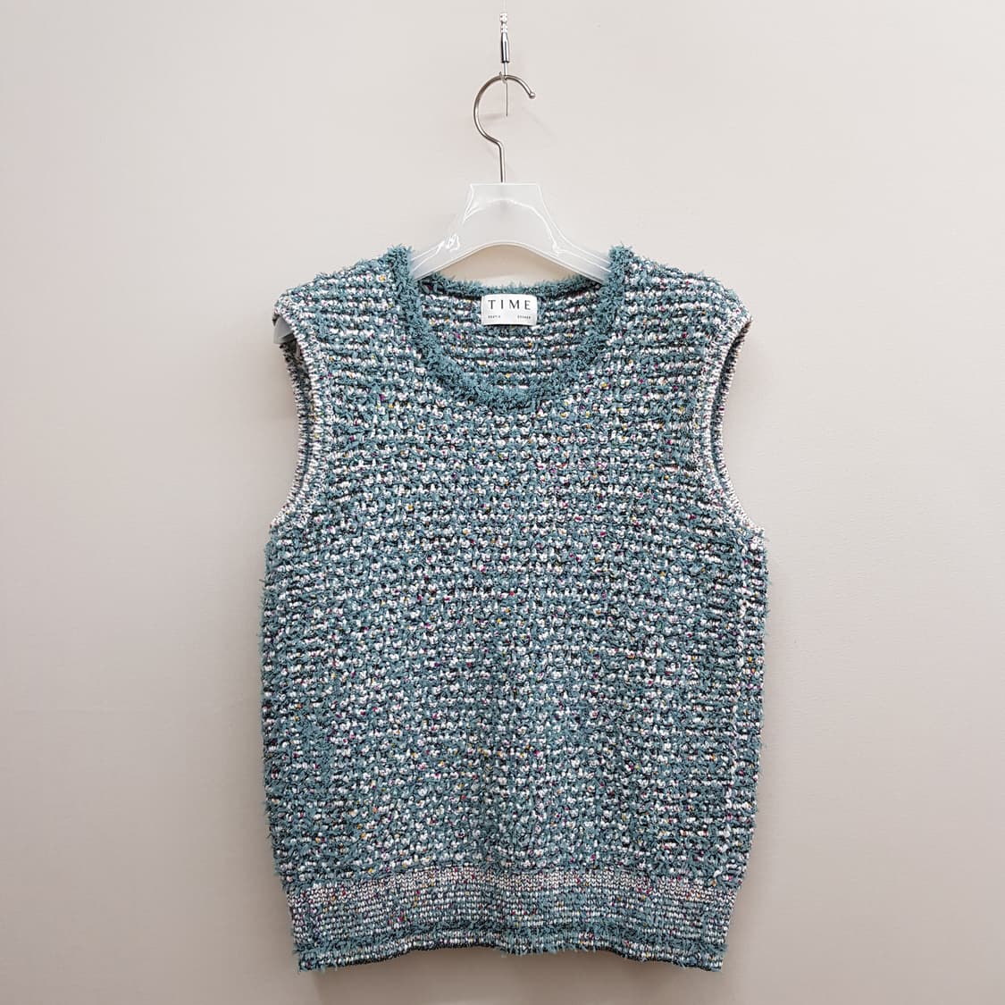 한섬 타임 2021 트위드 니트 베스트 F사이즈 상품이미지1