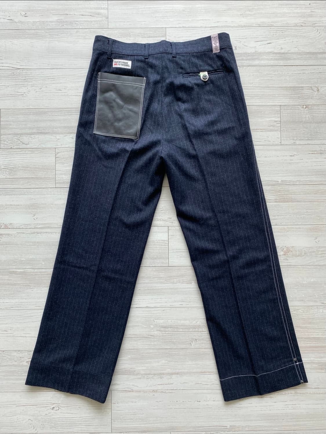 조거쉬 아카이브 네이비 스트라이프 울 트라우저 상품이미지2