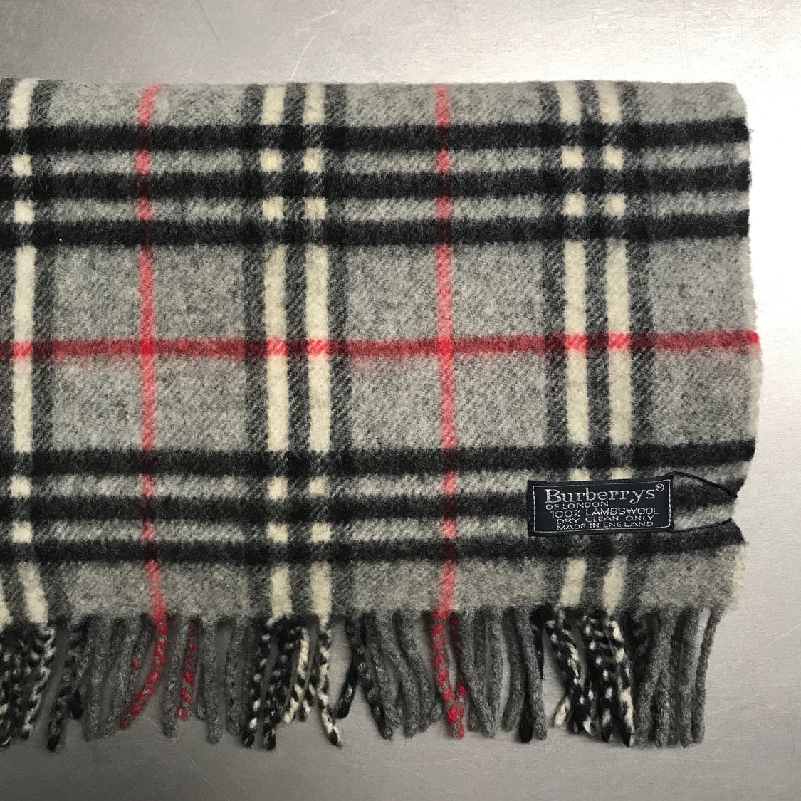 버버리 정품 램스울 머플러 그레이 상품이미지3