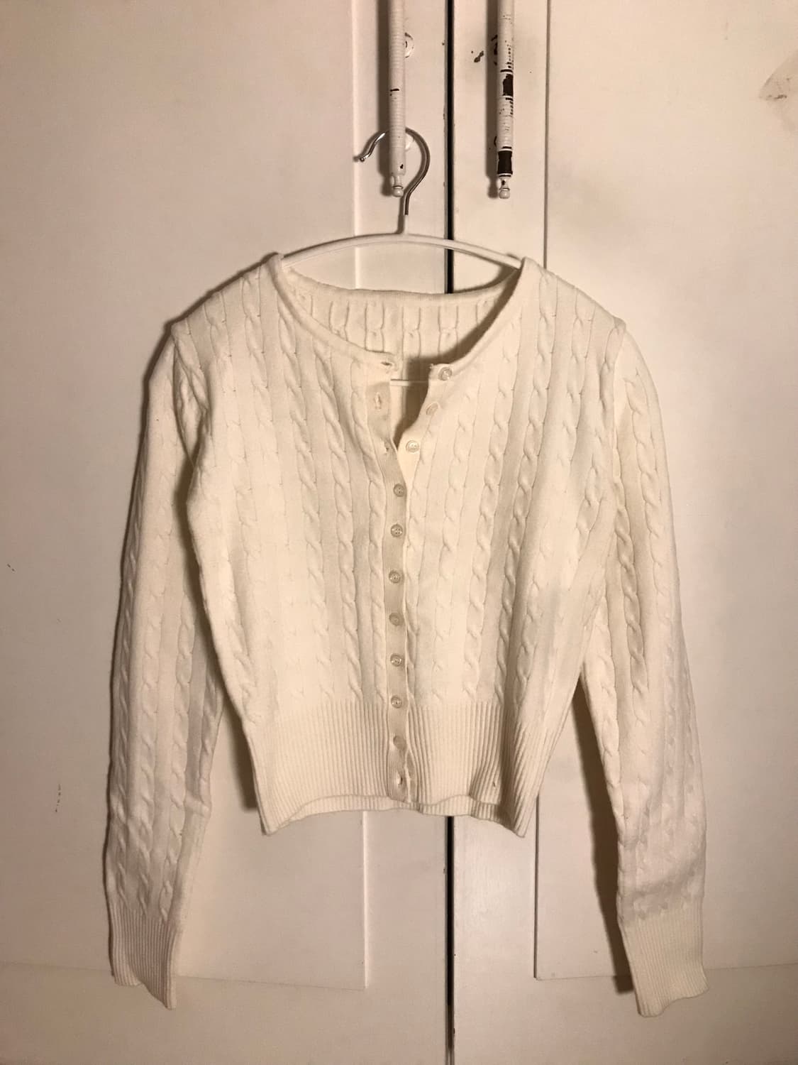 아이보리 니트 가디건 상품이미지3