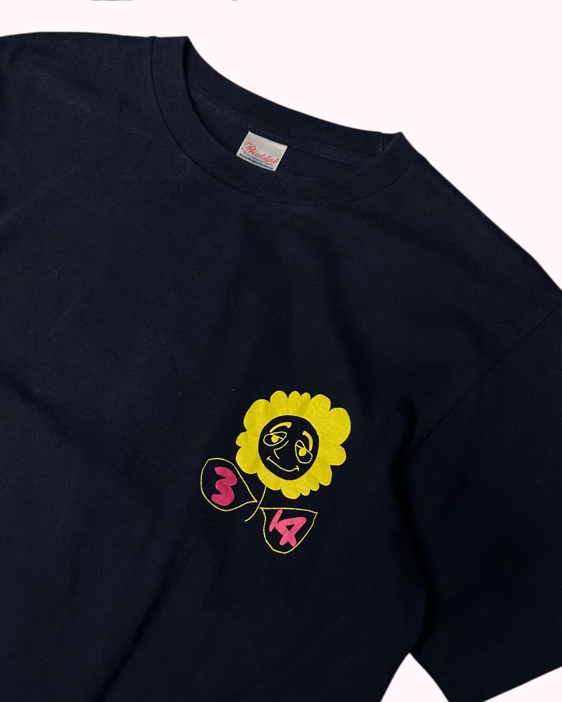 hiragana printing navy t-shirt 상품이미지3