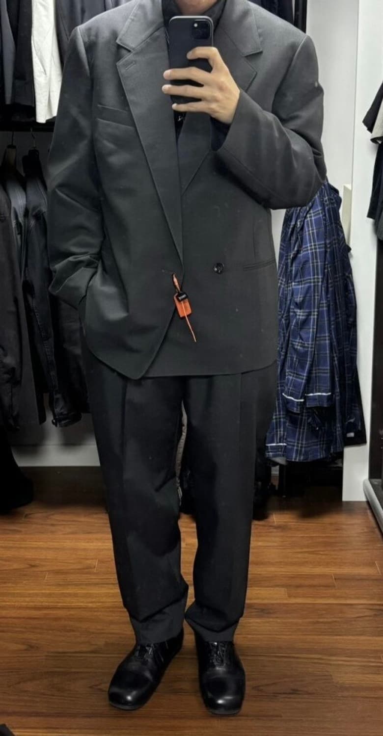 (48/48) 르메르 25fw 더블 셋업 Coal 상품이미지8