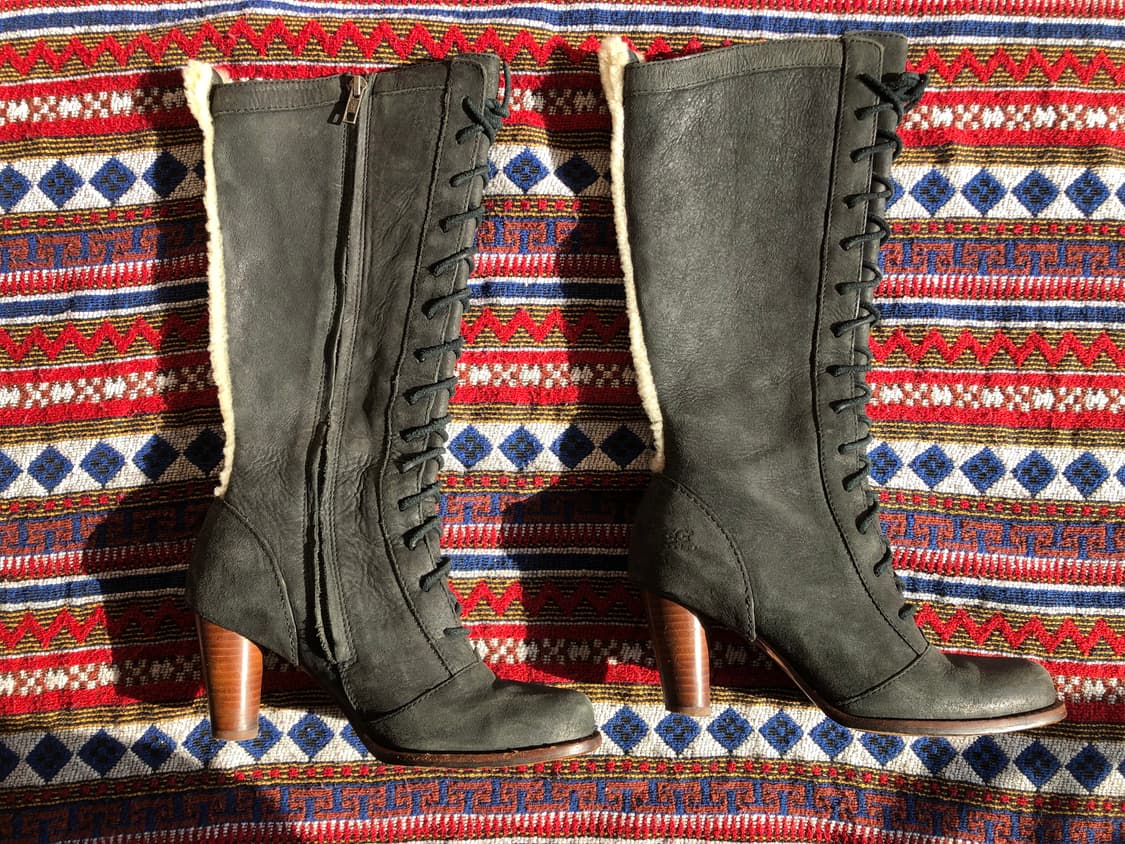 어그 블랙 레이스업 롱 부츠 230 상품이미지1