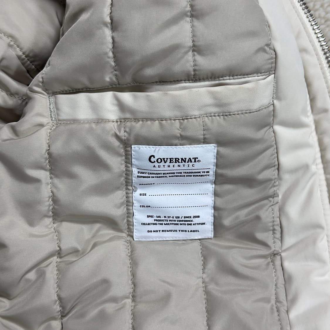 커버낫 보아 플리스 뽀글이 무통 자켓 상품이미지7