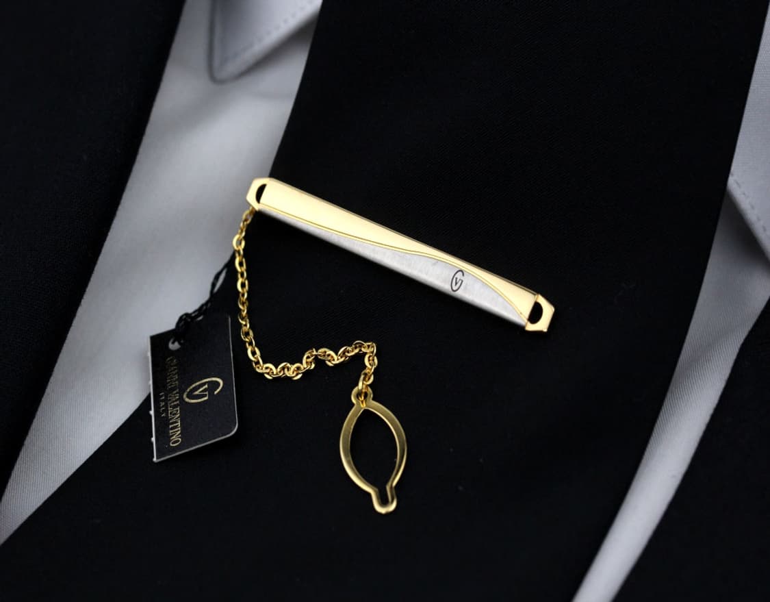 지아니 발렌티노 미사용 S등급 5.2cm 남자 명품 넥타이핀 상품이미지6