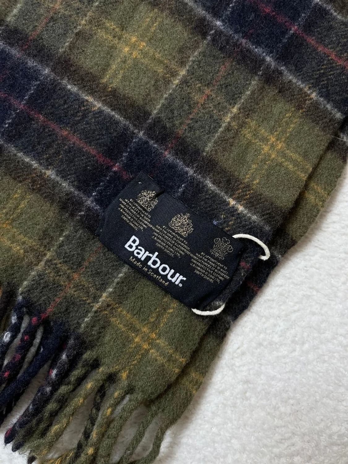 바버 Barbor 클래식 타탄체크 램스울 목도리 A1676 상품이미지3