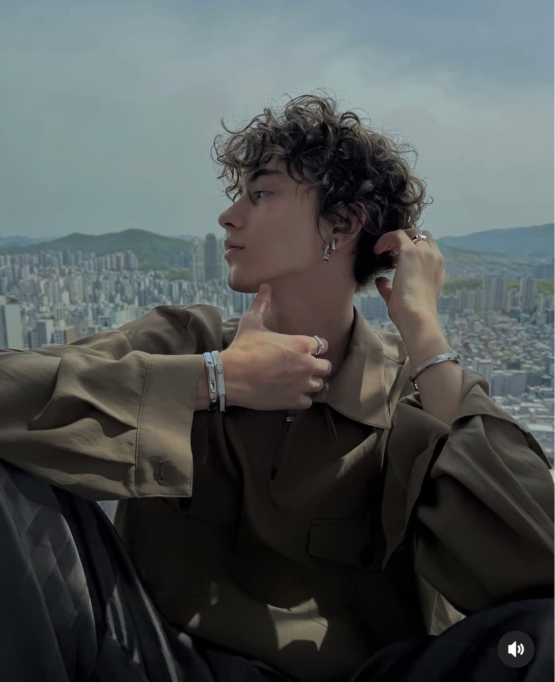 렉토 26SS 투포켓 헌팅탑 셔츠 베이지 카키 상품이미지2