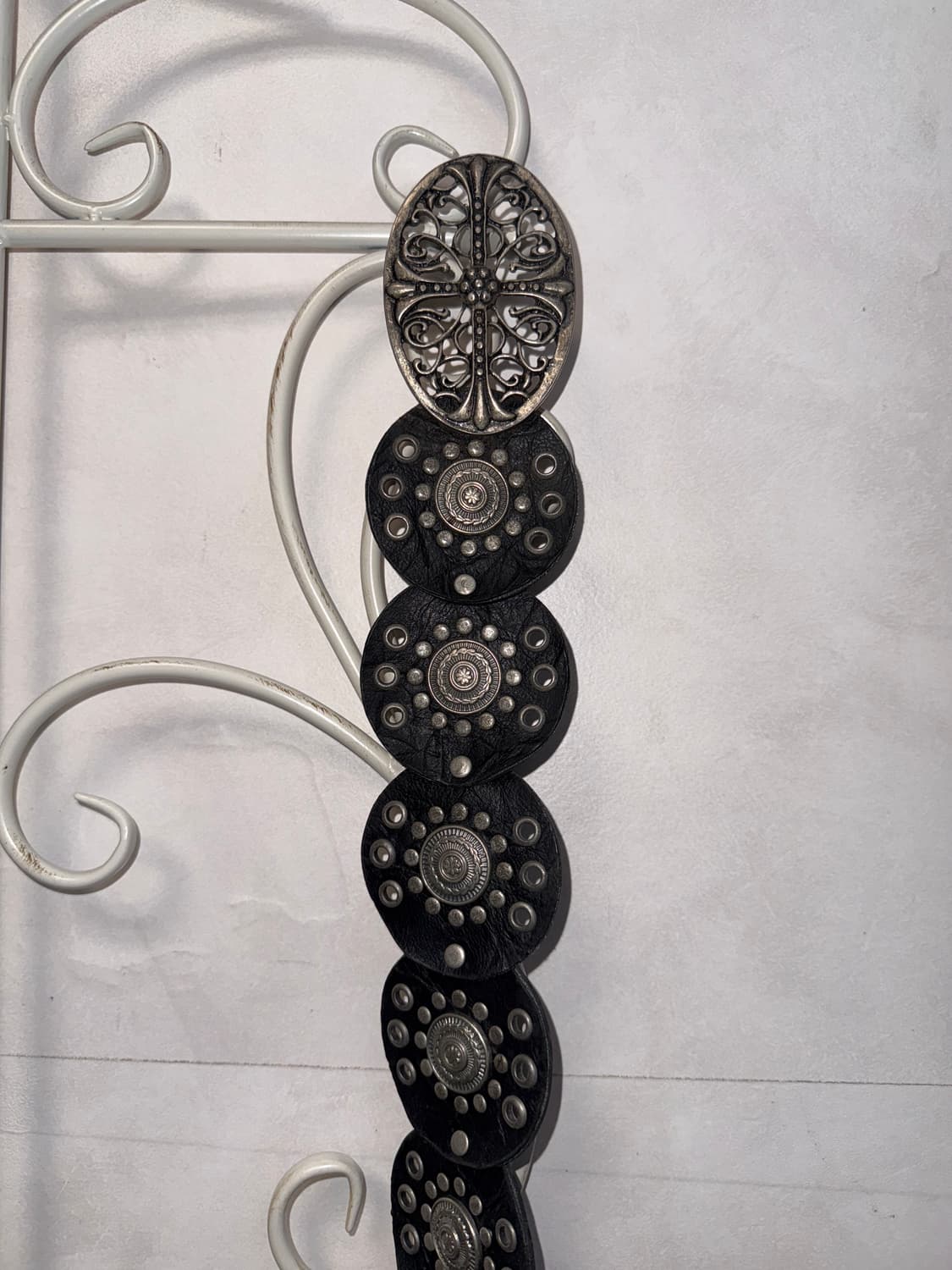 Black western oriental punching belt 상품이미지4