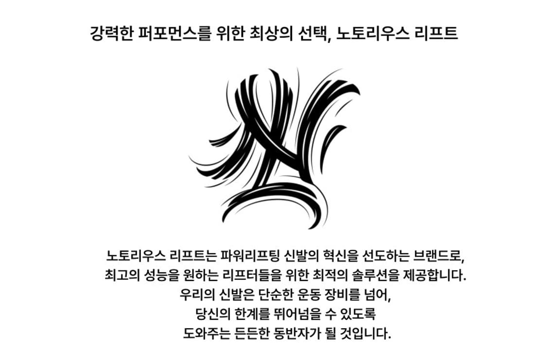 [새상품] 노토리우스 리프트 스모솔 젠4 모노크롬 45사이즈 헬스화 리프 상품이미지6