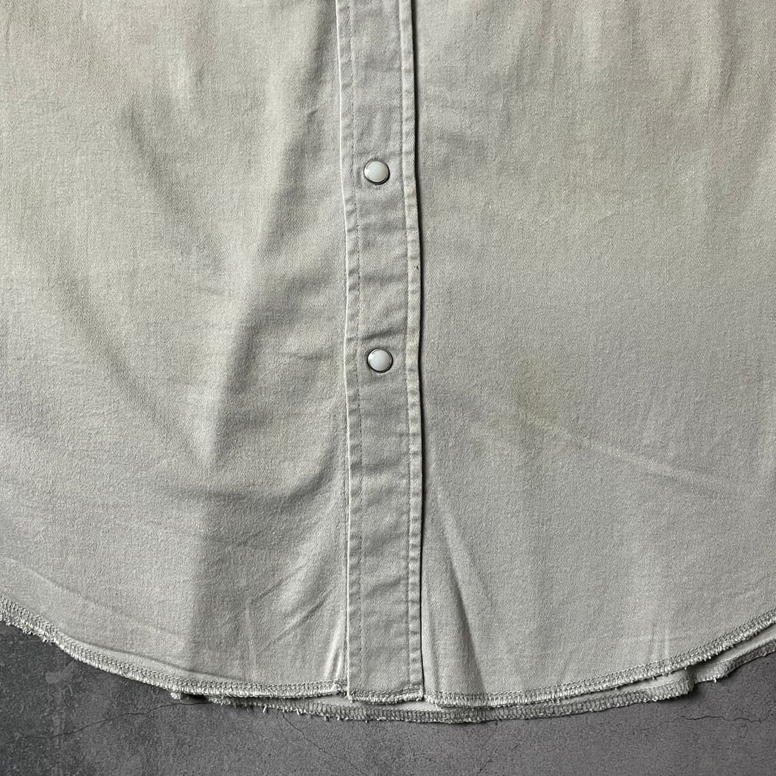 WRANGLER 랭글러 빈티지 베이지 웨스턴 코튼셔츠 A00398 상품이미지4