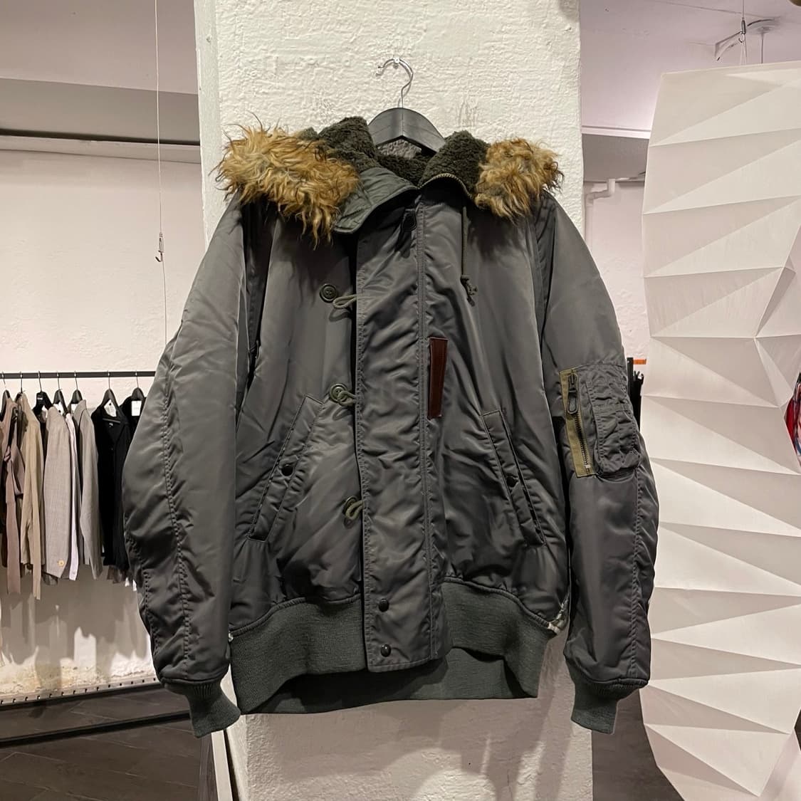 준야와타나베 맨 21aw 니트 도킹 N2B 봄버 자켓 상품이미지3