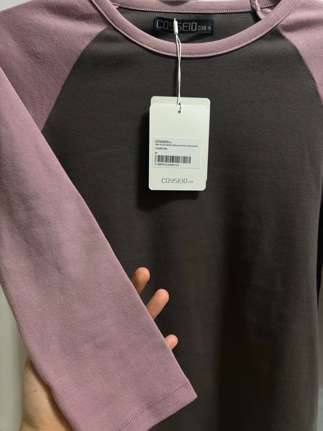 [새상품] 코이세이오 038 카프리 슬리브 차콜 상품이미지3