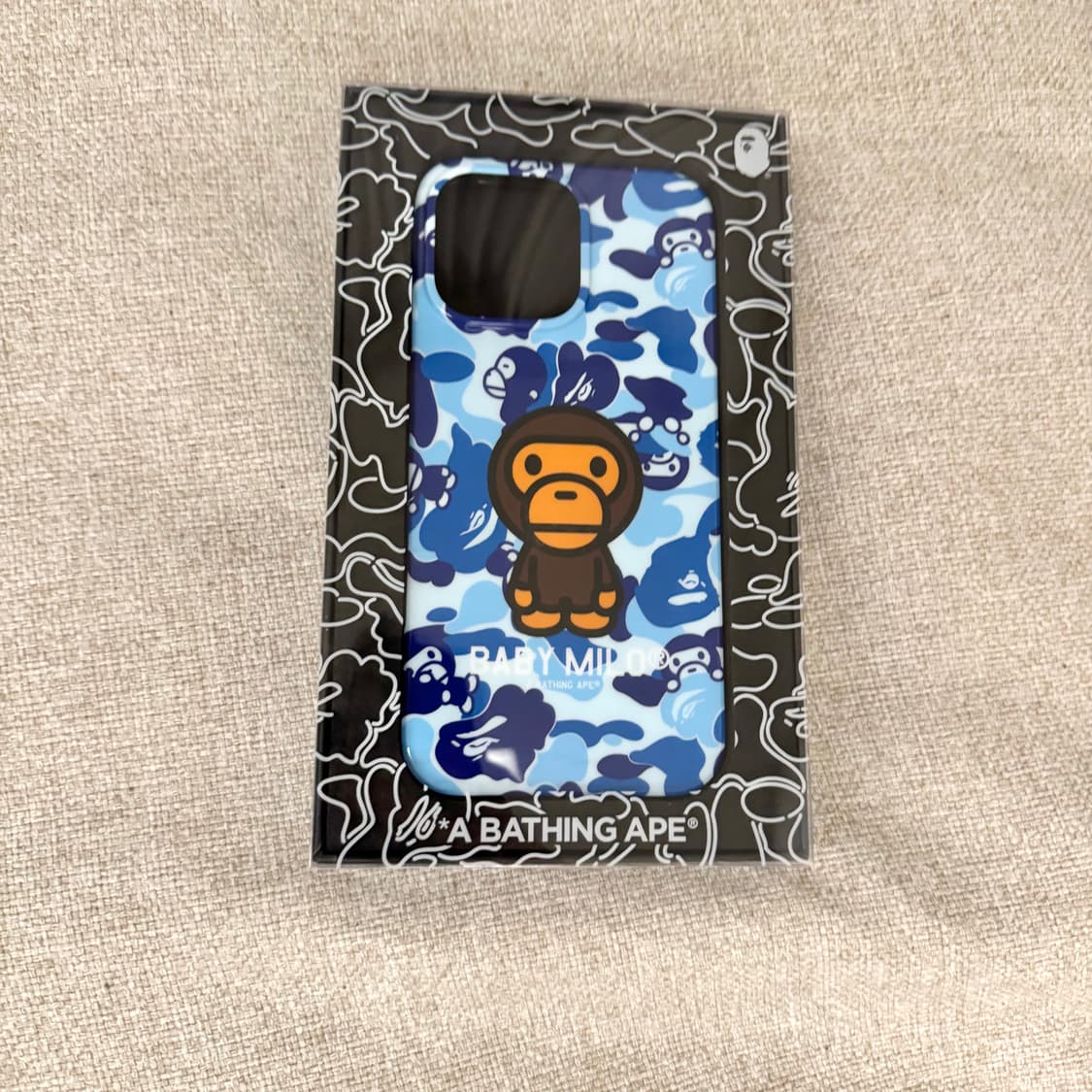 Bape 베이프 케이스 아이폰16pro max 마일로 블루 상품이미지2