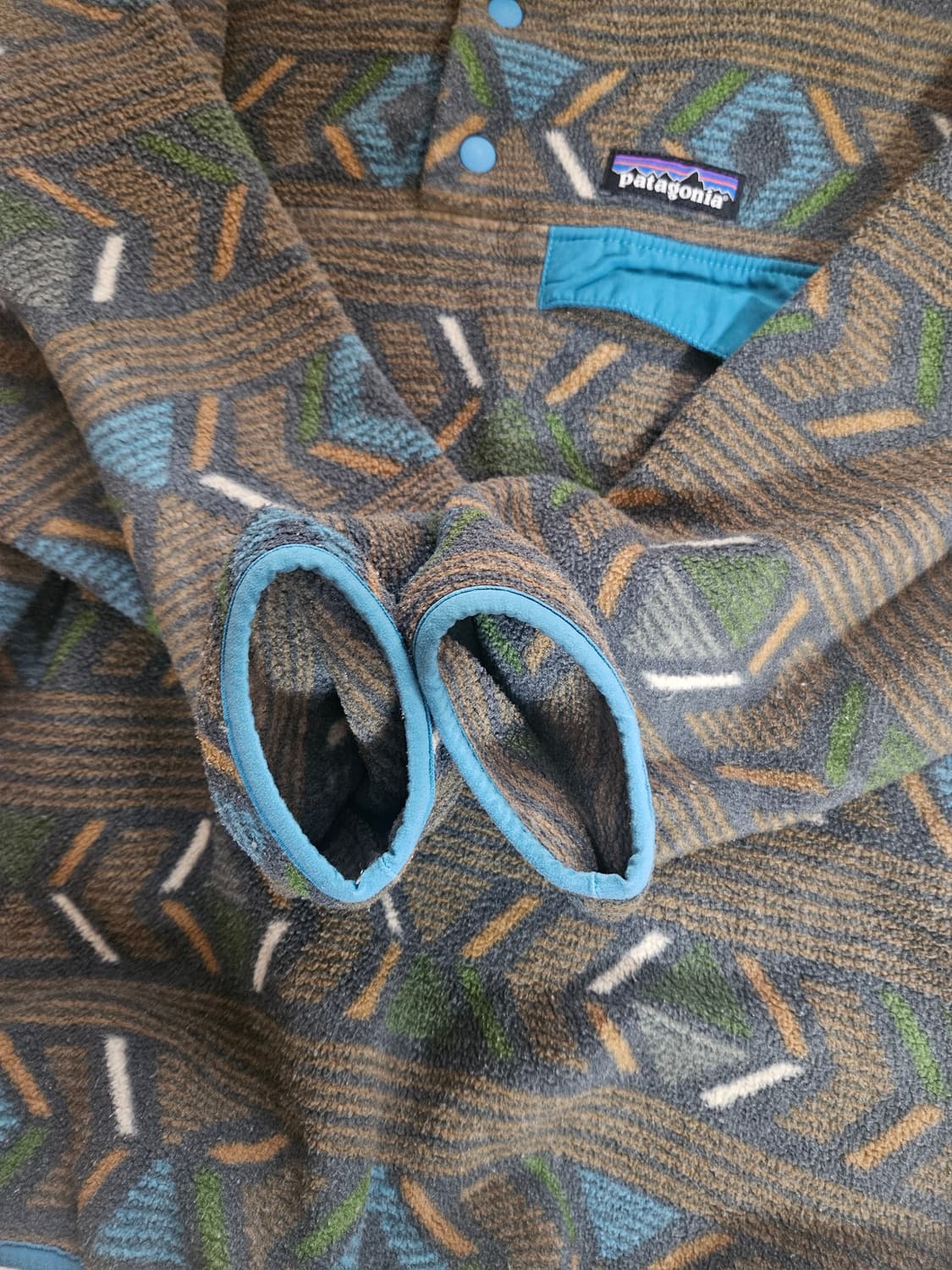 파타고니아 신칠라 헤비웨이트 아즈텍 패턴 우먼 s 맨xxs 상품이미지4