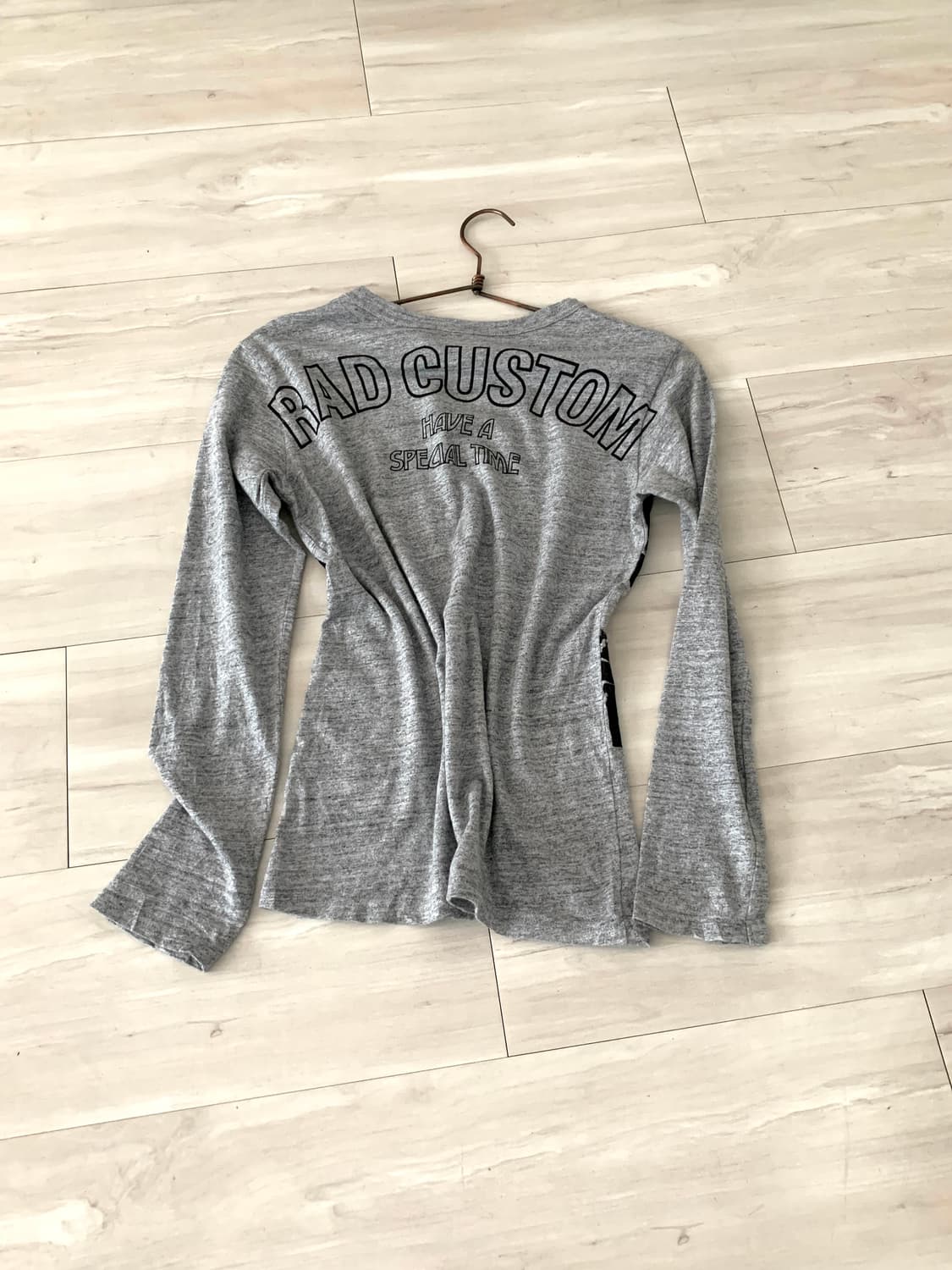 Gray vintage rock graphic long-sleeve to 상품이미지10