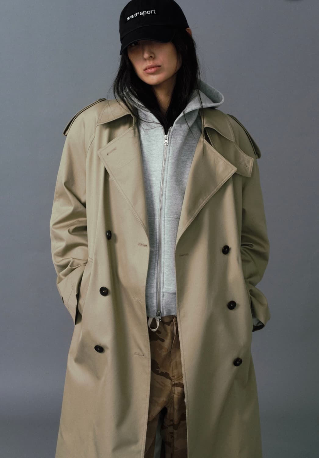 에스이오 seo 트렌치코트 1사이즈 상품이미지3
