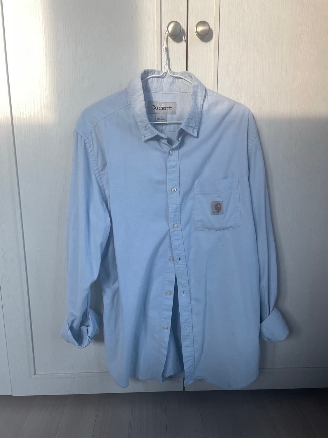 칼하트 셔츠 L 파스텔하늘 상품이미지4