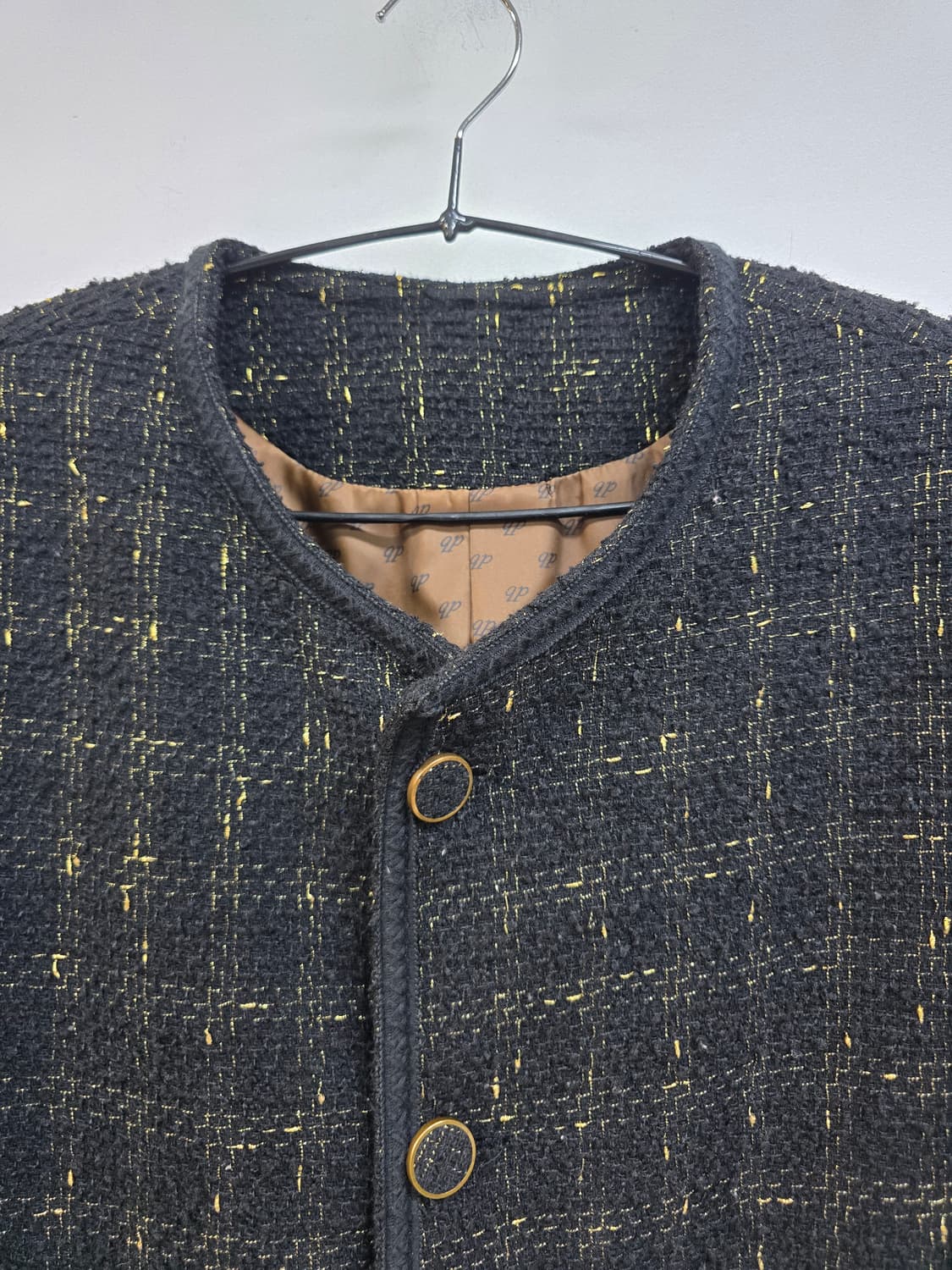 디벨 Dbel 남성 골드 트위드 자켓 블레이져 상품이미지4