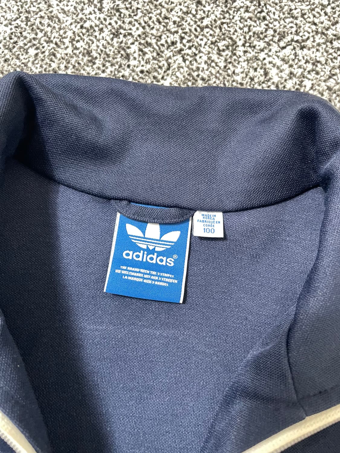 빈티지9. 아디다스 오리지널스 유로파 져지 트랙탑 네이비 트레이닝 상의 상품이미지3