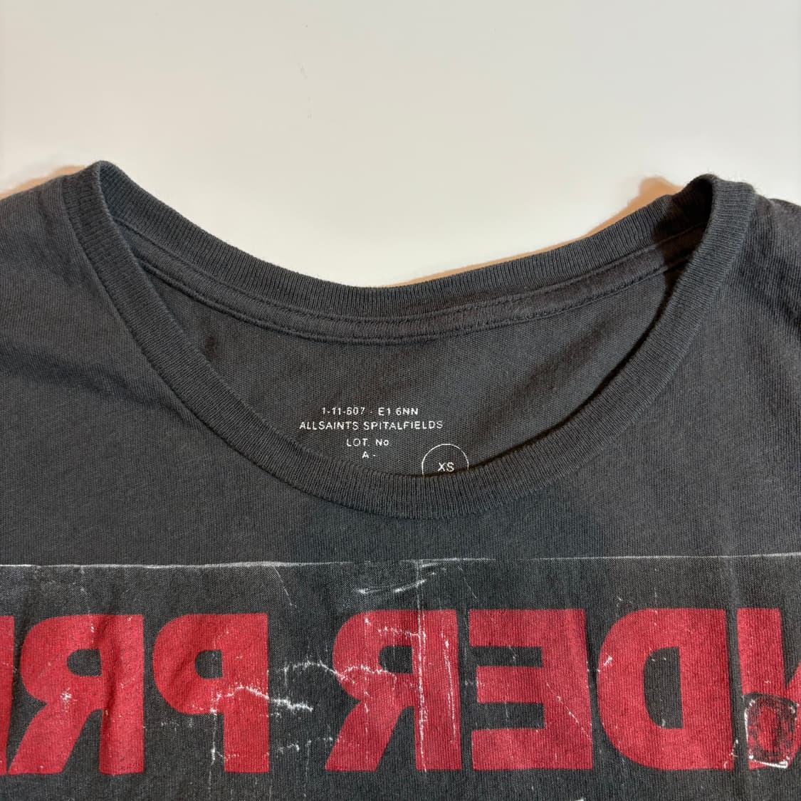 올세인츠 펑크 그래픽 반팔 티셔츠 상품이미지3