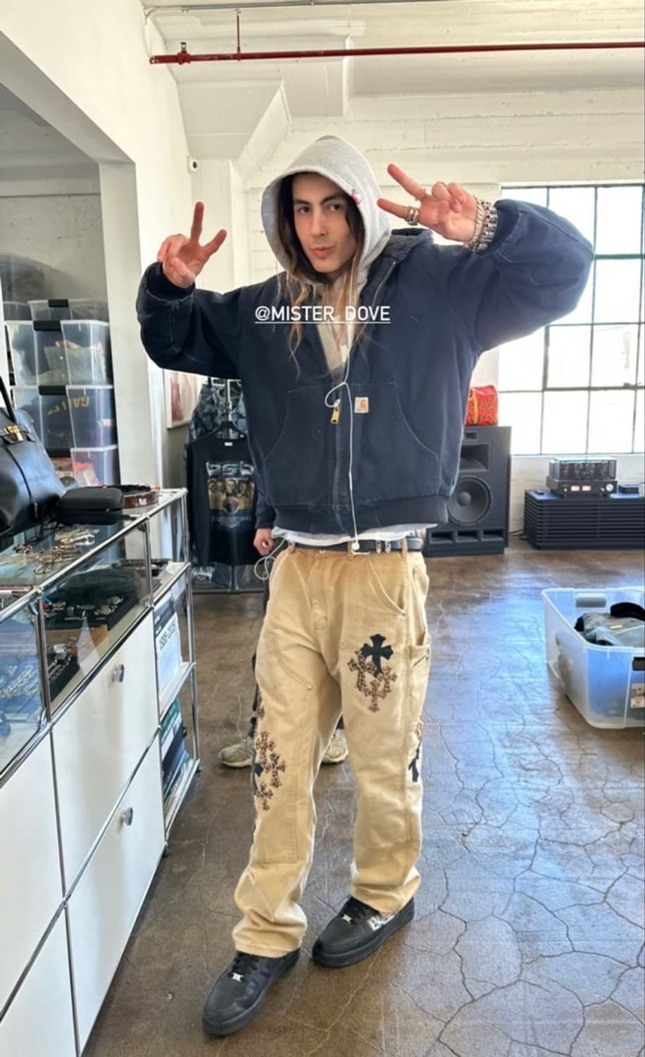 OG USA Made 칼하트 더블니 브라운 칼하트 B01 BRN 썩블니 상품이미지3