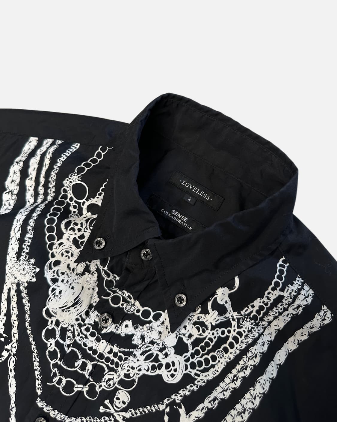 punk necklace printing shirt 상품이미지3