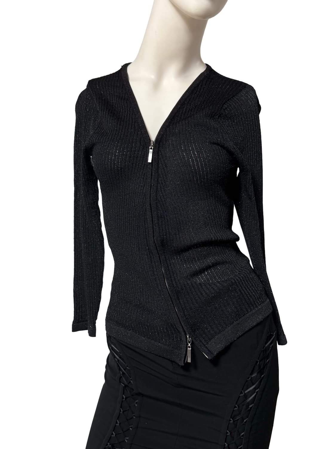 Vtg y2k 글리터 투웨이 가디건 상품이미지2