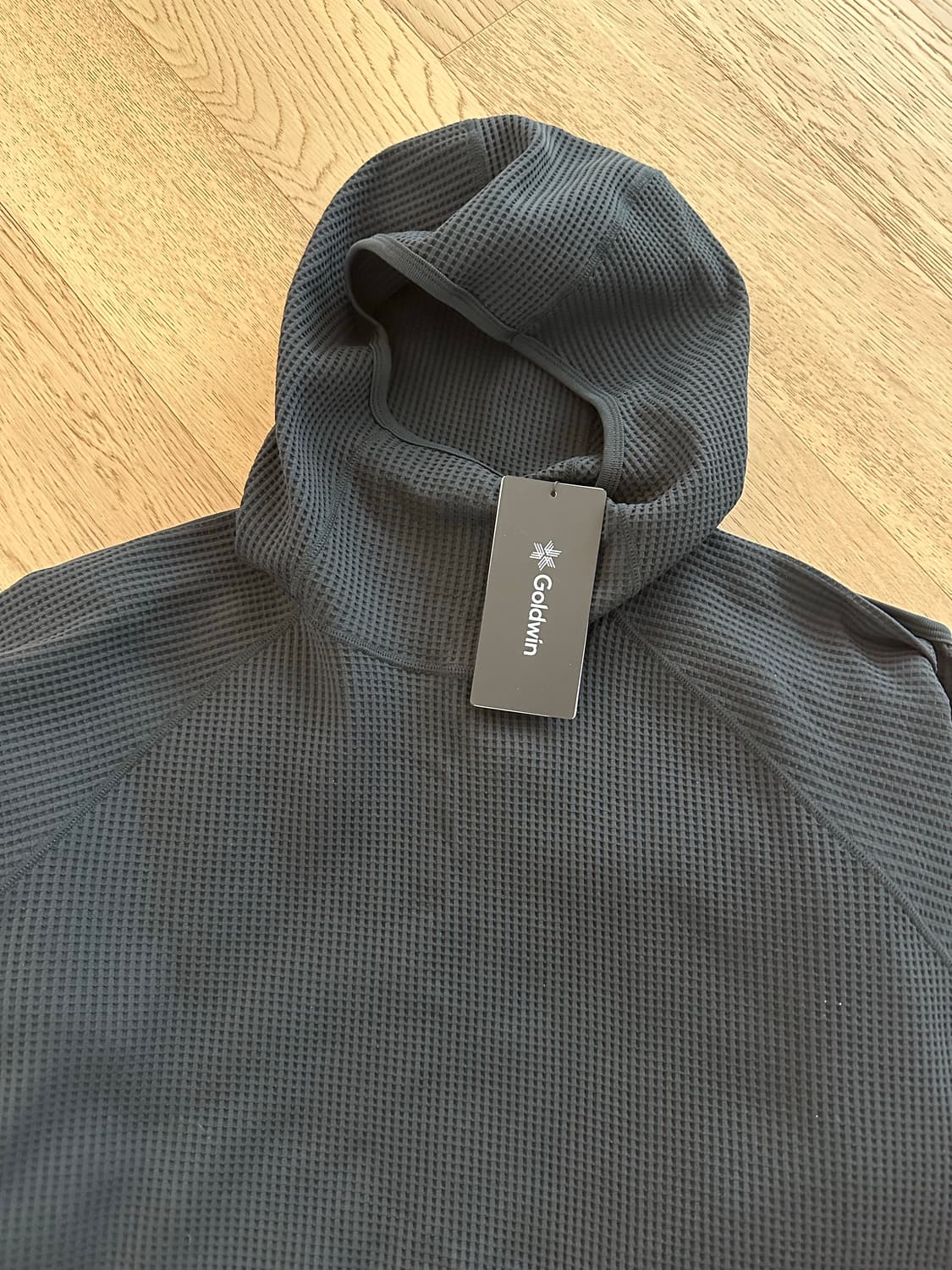 Goldwin WF Light L/S 후드티 블랙 L 새상품.  상품이미지1