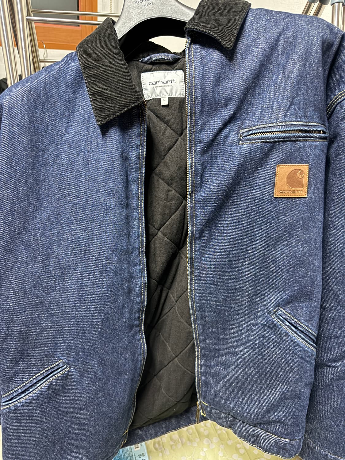 칼하트 WIP 디트로이트 블루블랙 L 상품이미지2