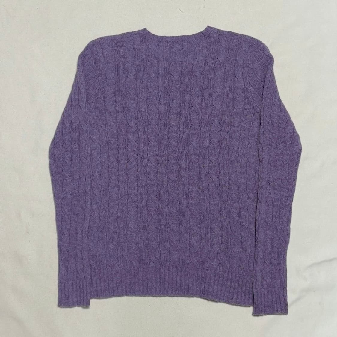 S 폴로랄프로렌 퍼플 메리노 울 캐시미어 니트 상품이미지3