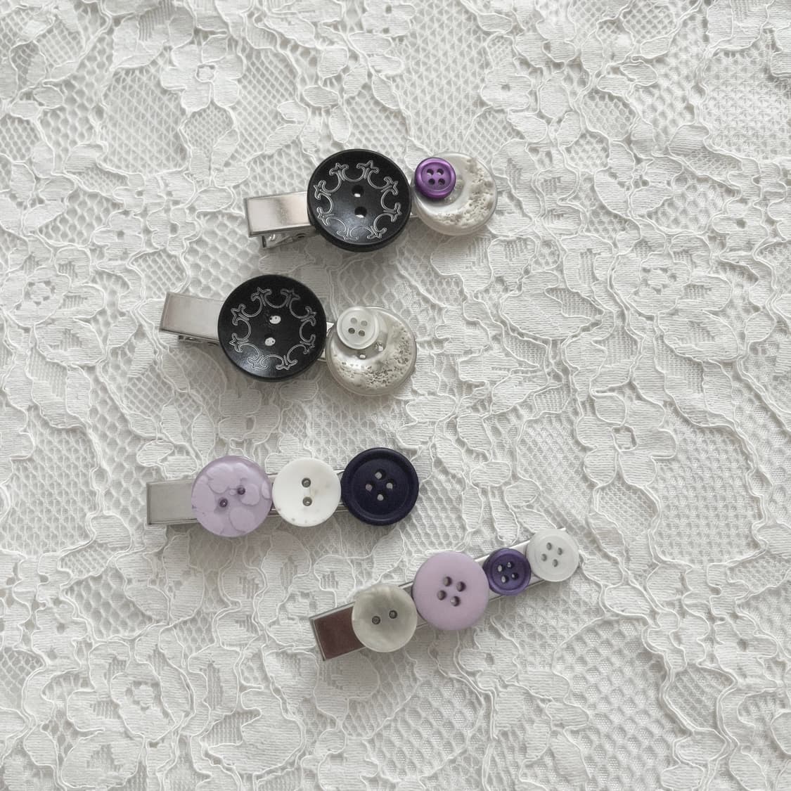 ⊰one and only⊱ button hair-pin 단추 헤어핀 상품이미지2