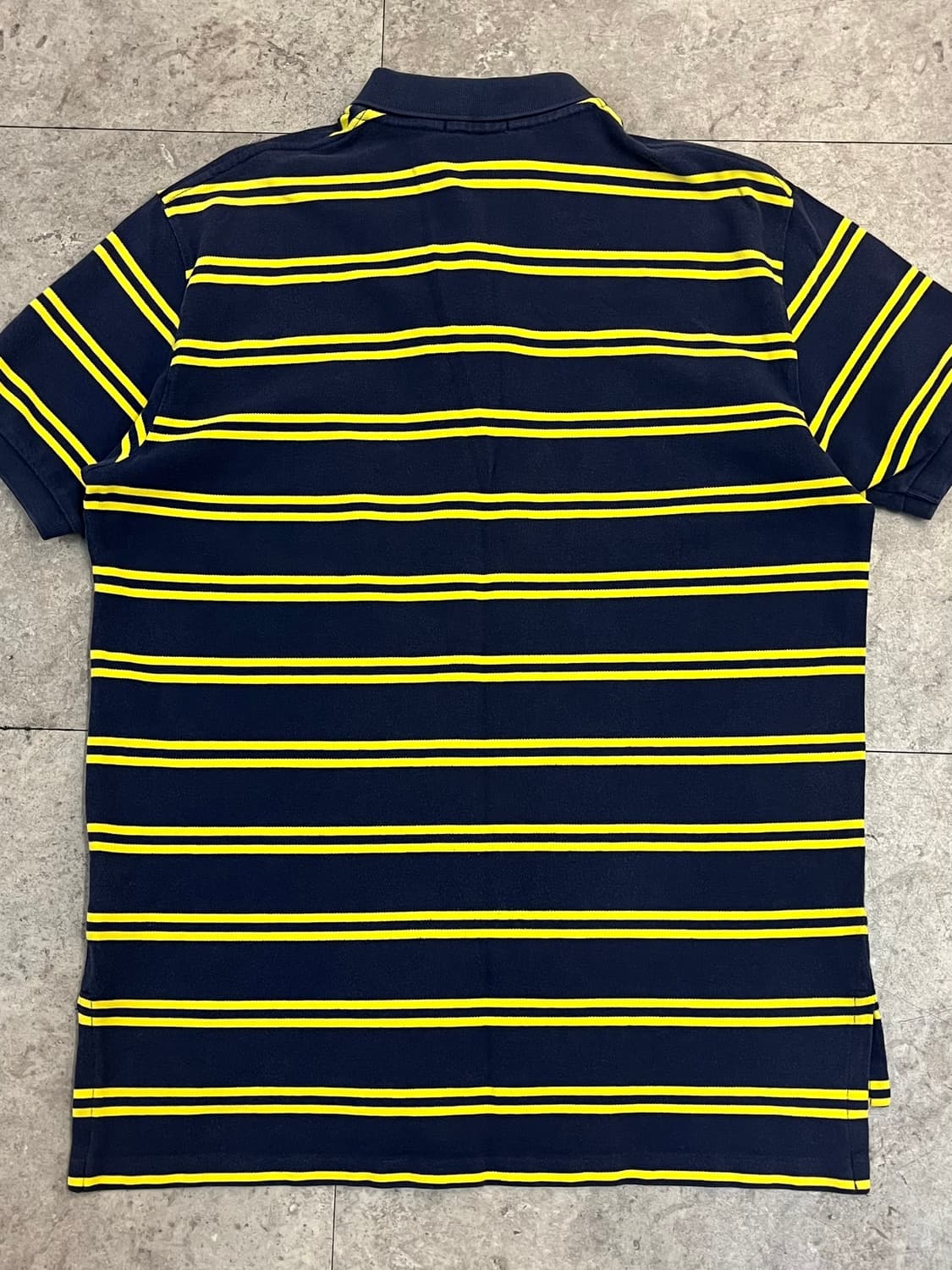 폴로 랄프로렌 스트라이프 반팔 카라티 네이비 L #csz3398  상품이미지7