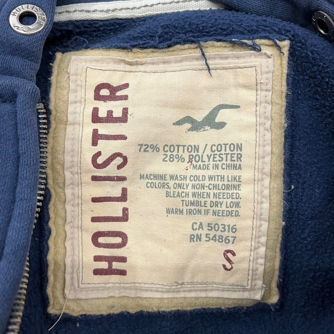 홀리스터 네이비 후드집업 상품이미지6