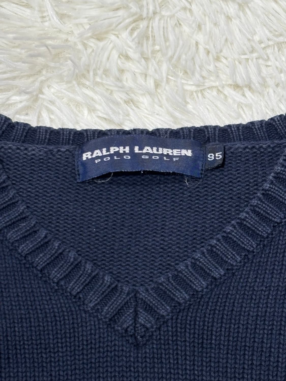 폴로랄프로렌 GOLF 네이비 포니 브이넥 니트 상품이미지6